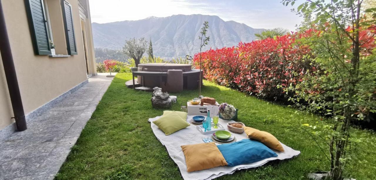 Magic Garden With Jacuzzi-Pool And Luxury Lake Como View Ленно Екстер'єр фото