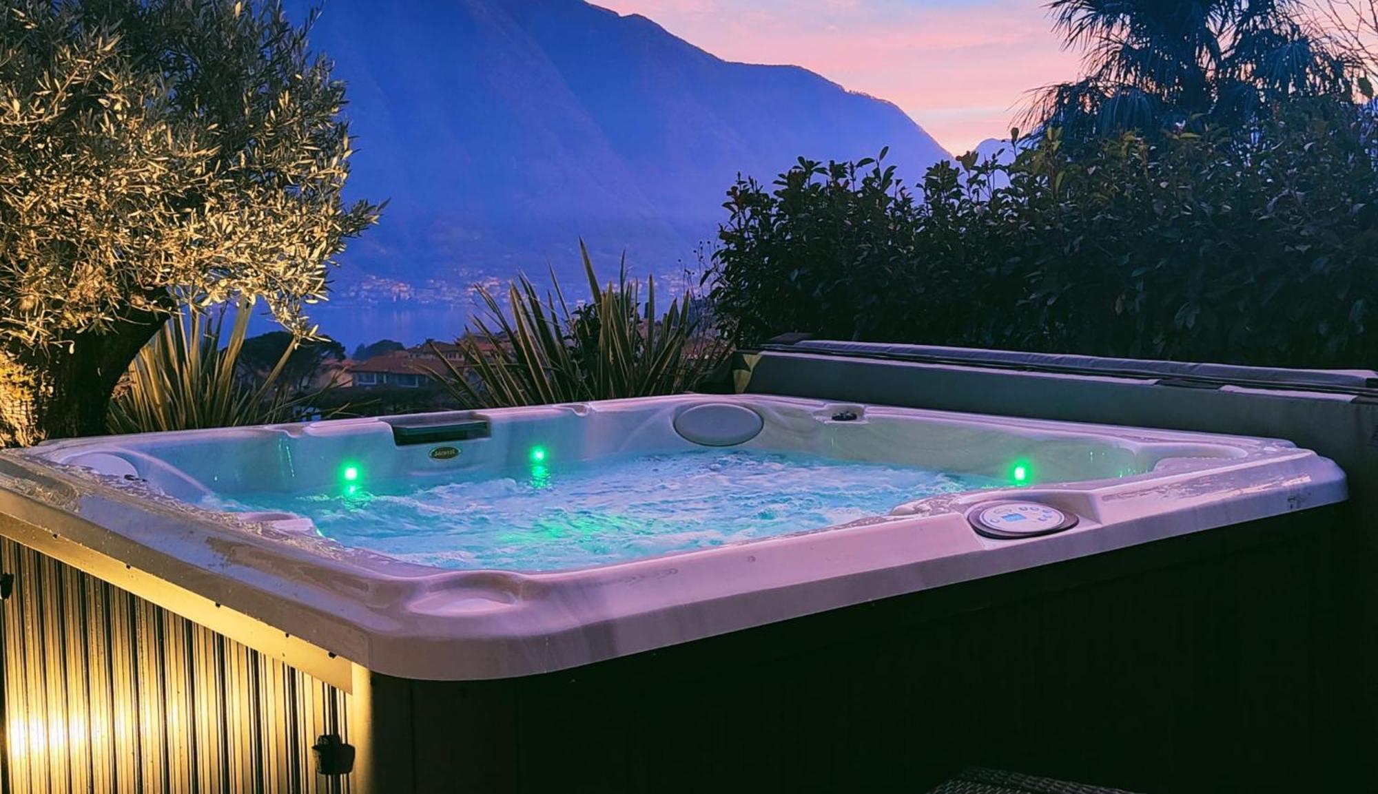 Magic Garden With Jacuzzi-Pool And Luxury Lake Como View Ленно Екстер'єр фото
